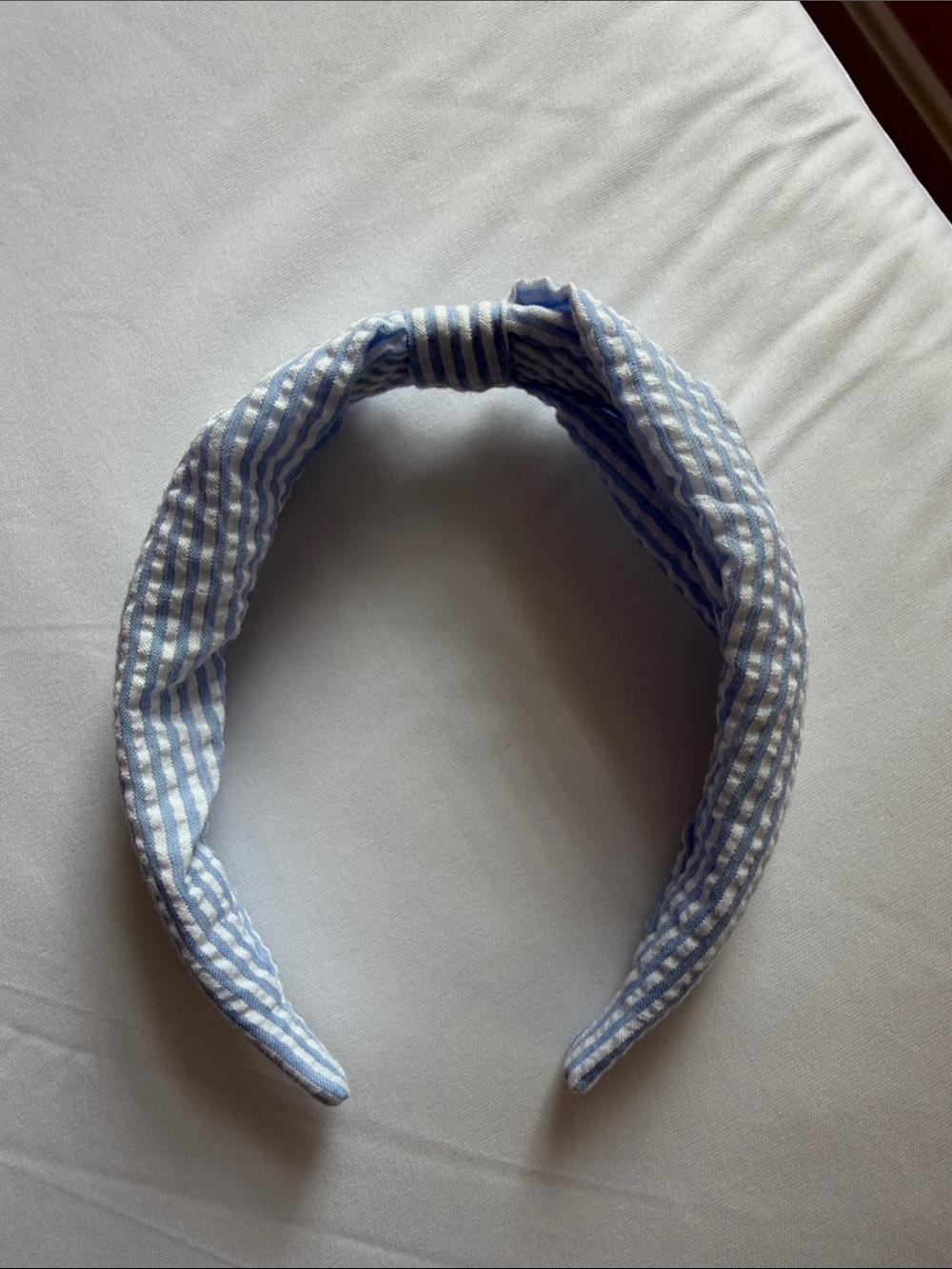 Blue & White Striped Kids Headband